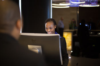 Check-in or Check-out Kiosk